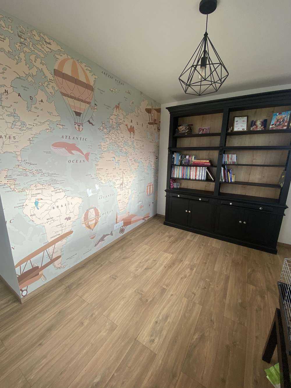 Mappa del mondo beige