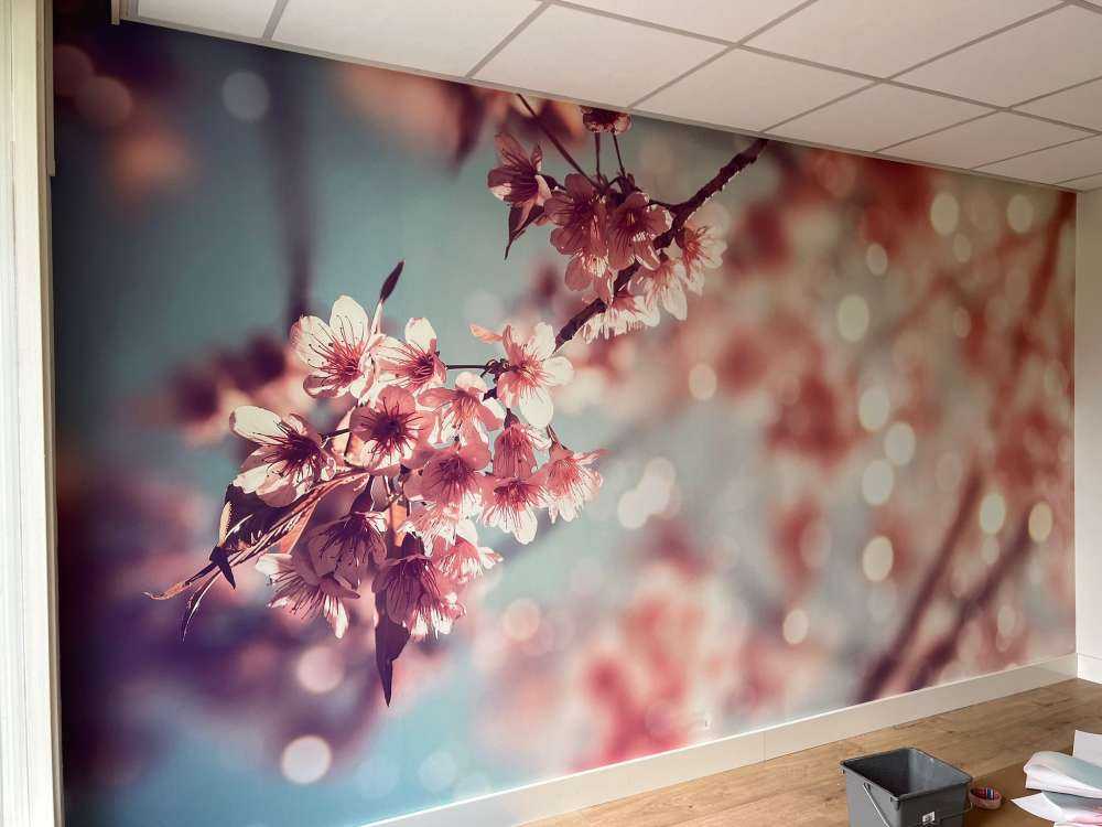 Ramo di fiori in fiore da vicino