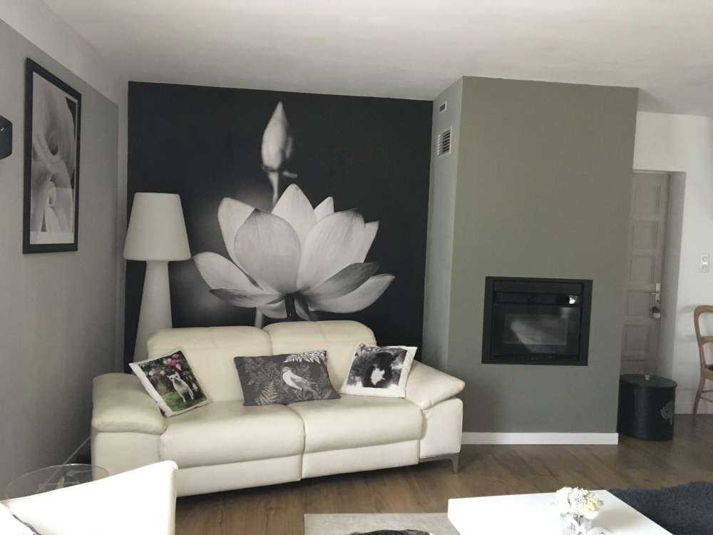 Fiori di loto bianco e nero