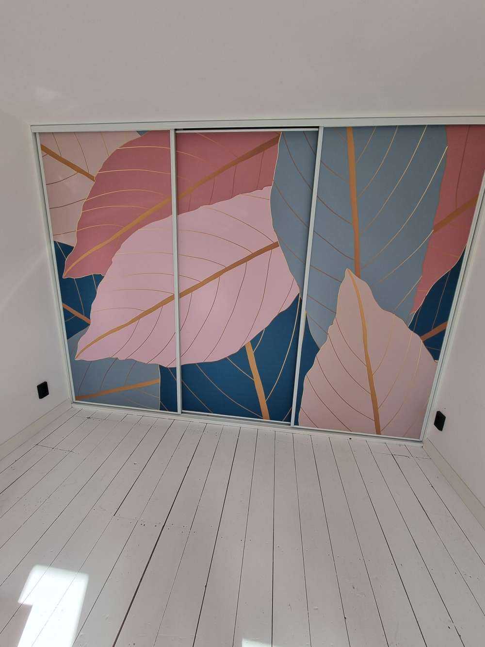 Foglie tropicali con oro