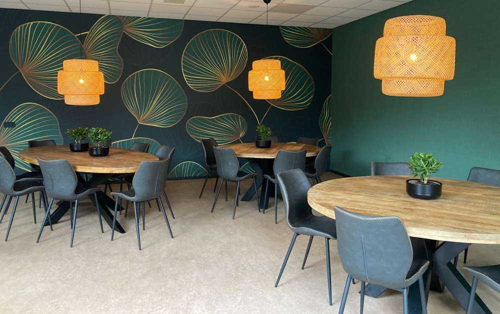 Foglie decorative con oro