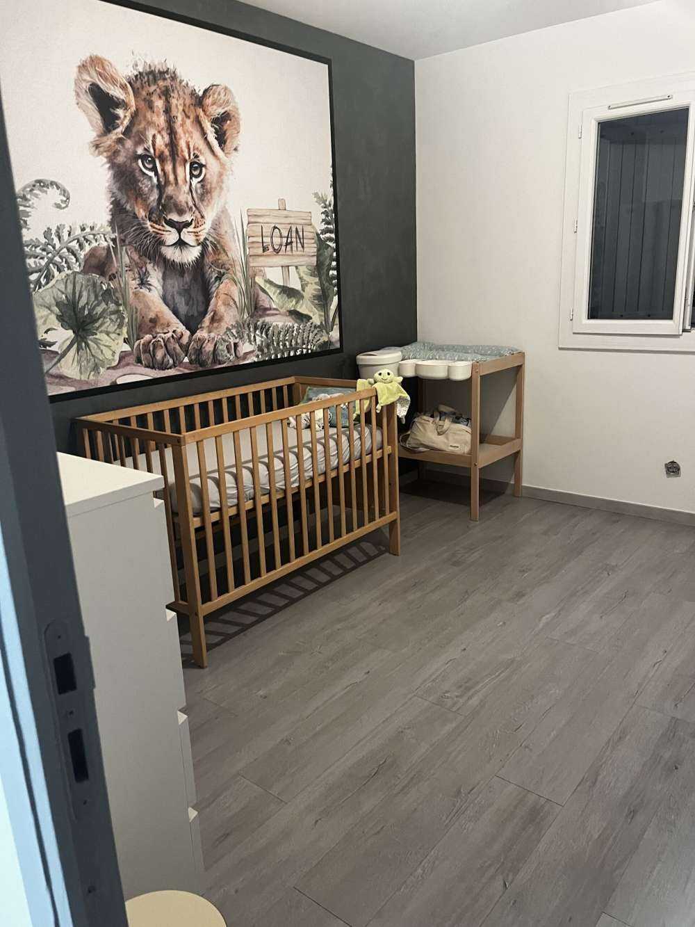 Giovane leone nella giungla