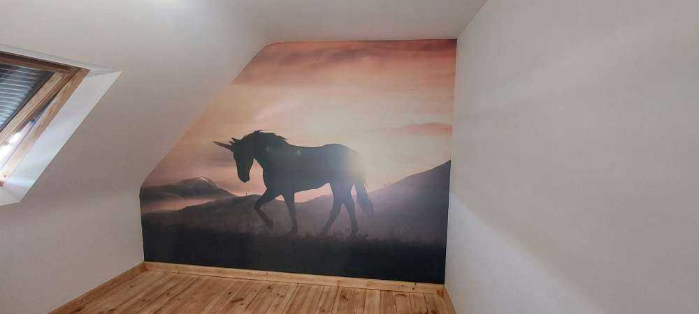 Unicorno al tramonto