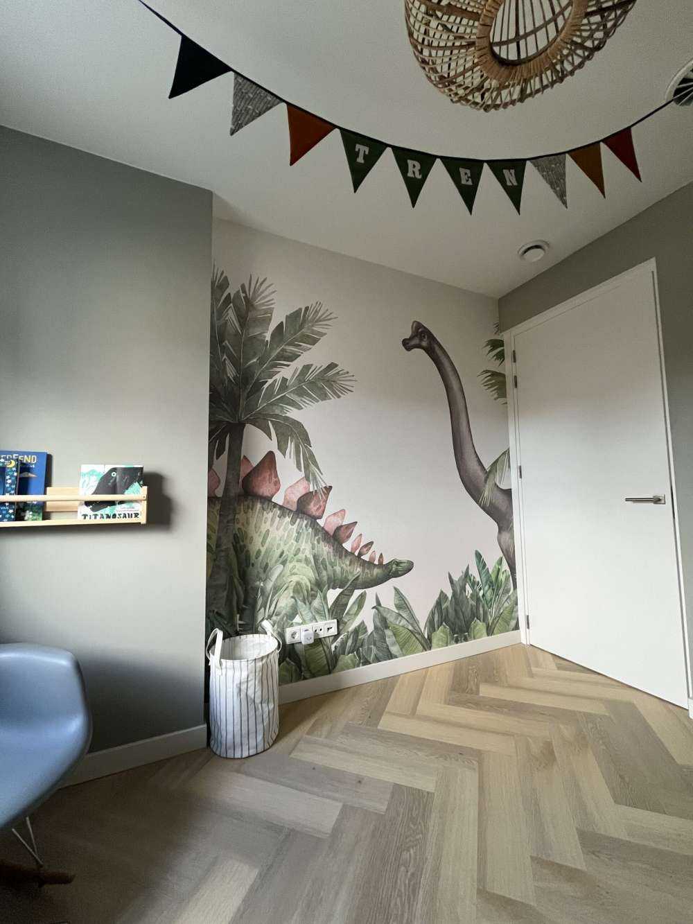 Dinosaurussen in de jungle