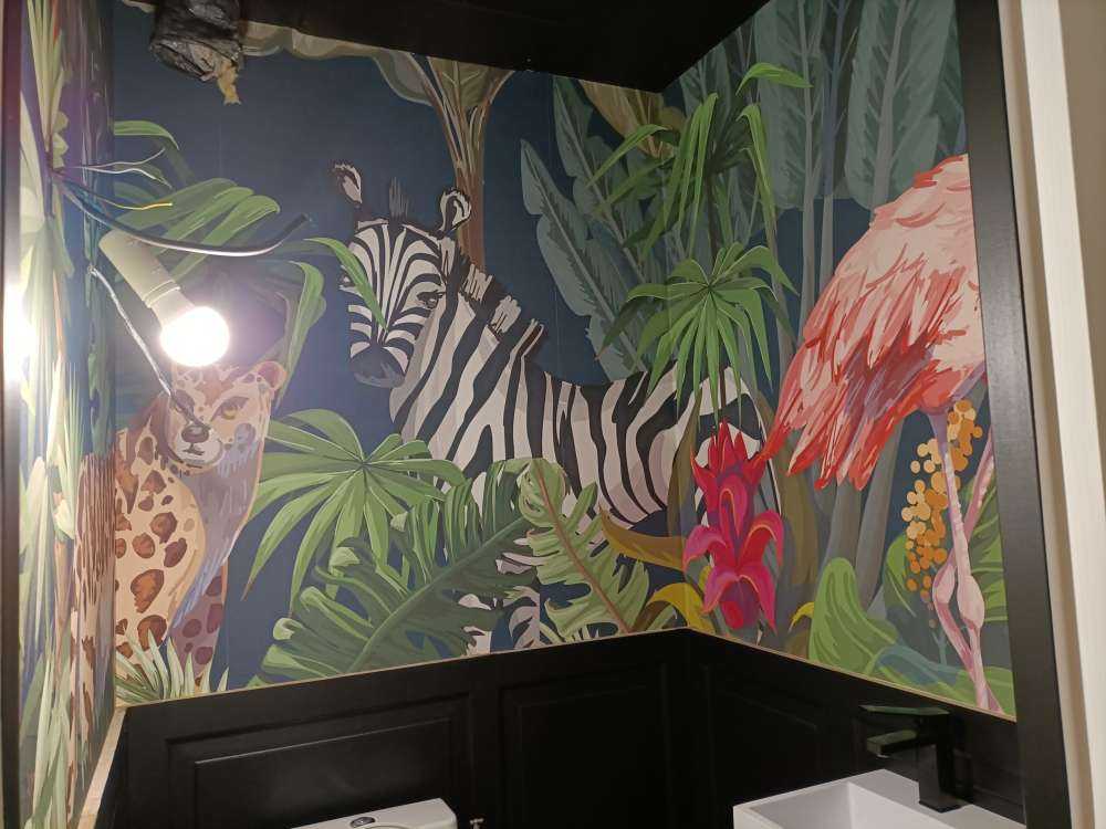 Animali della giungla colorati