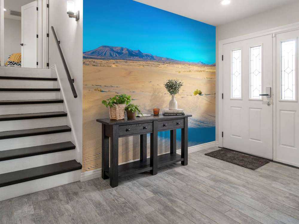 Alba alle dune di sabbia