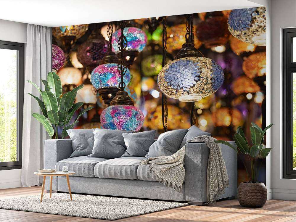 Lampade in vetro colorate