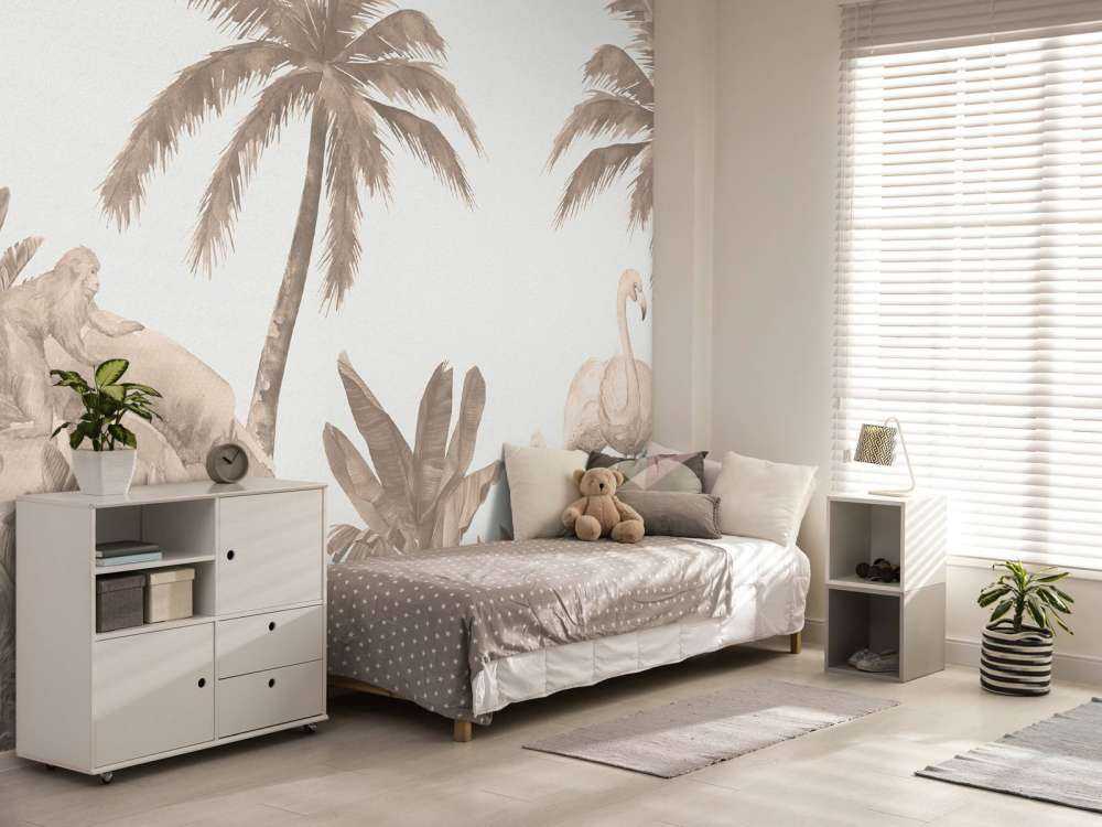 Scimmie e fenicotteri