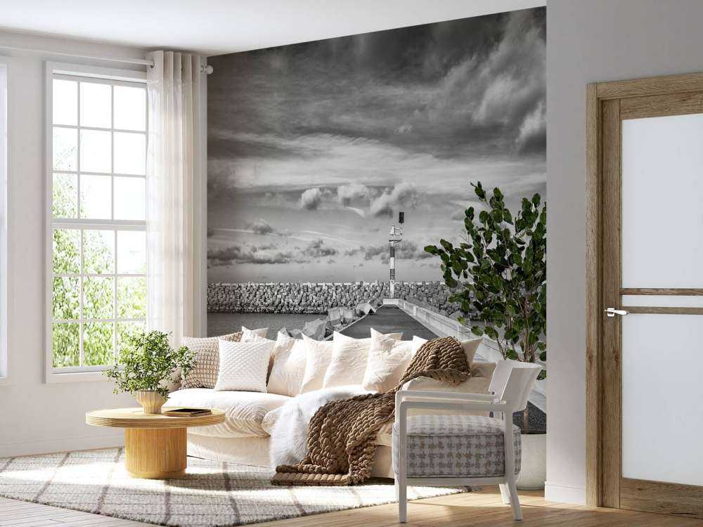 Muro di banchina del porto turistico di Cadzand Bad 