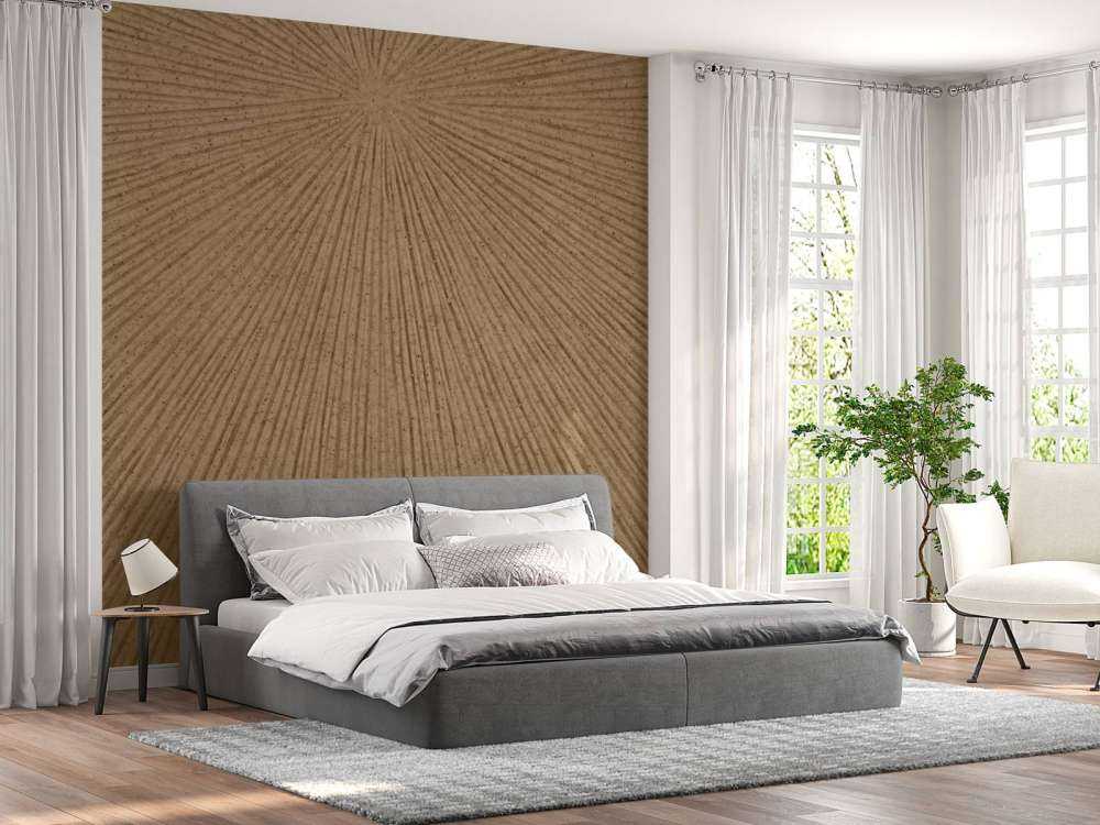 Struttura con linee in marrone dorato