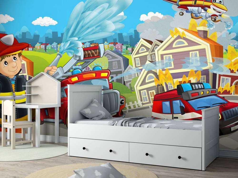 Camera dei bambini vigili del fuoco