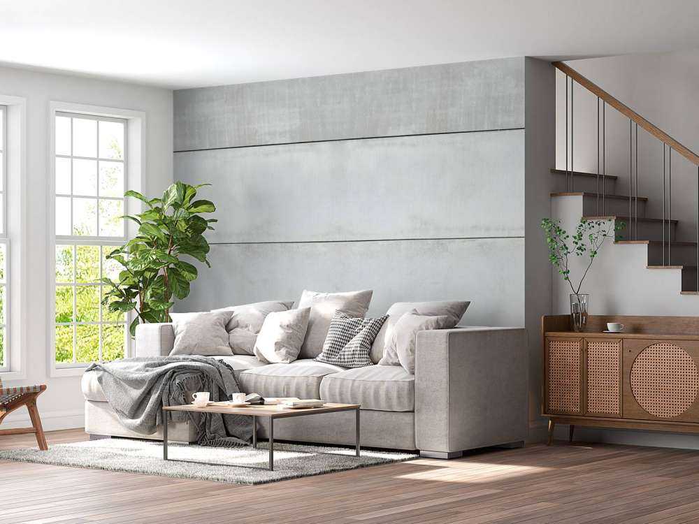 Parete panoramica in calcestruzzo 