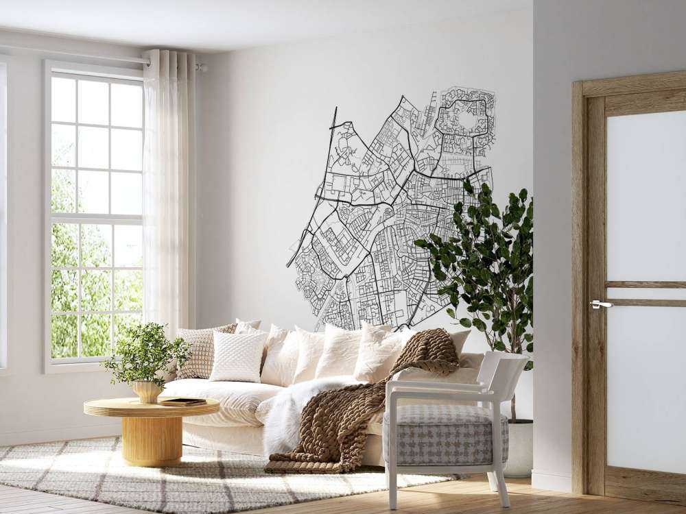 Mappa di Leida, bianco 