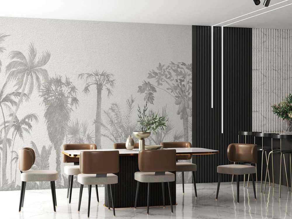 Giungla in tonalità di grigio