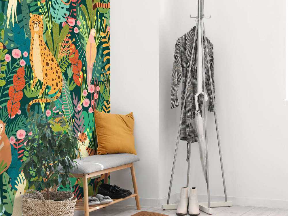 Modello di animali colorati