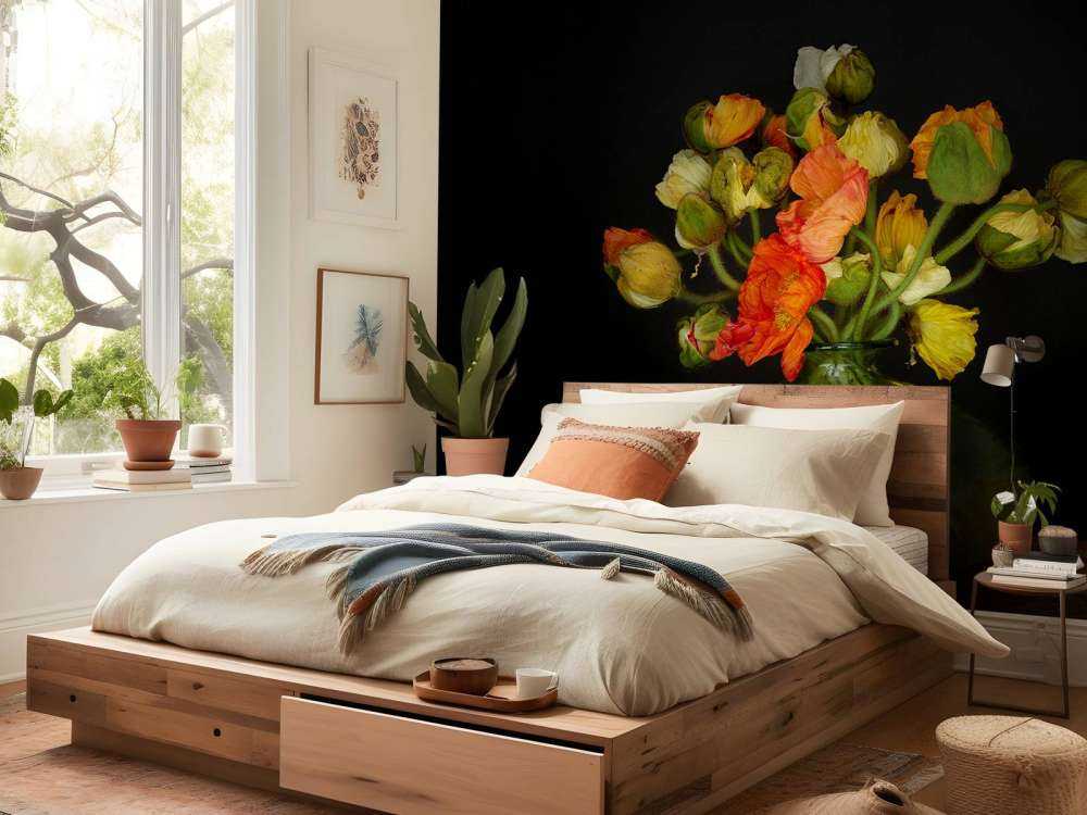 Vaso pittoresco con fiori