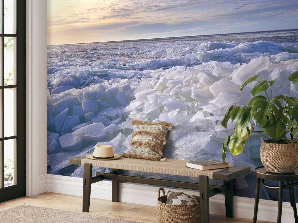 Schiacciare il ghiaccio sull'Ijsselmeer