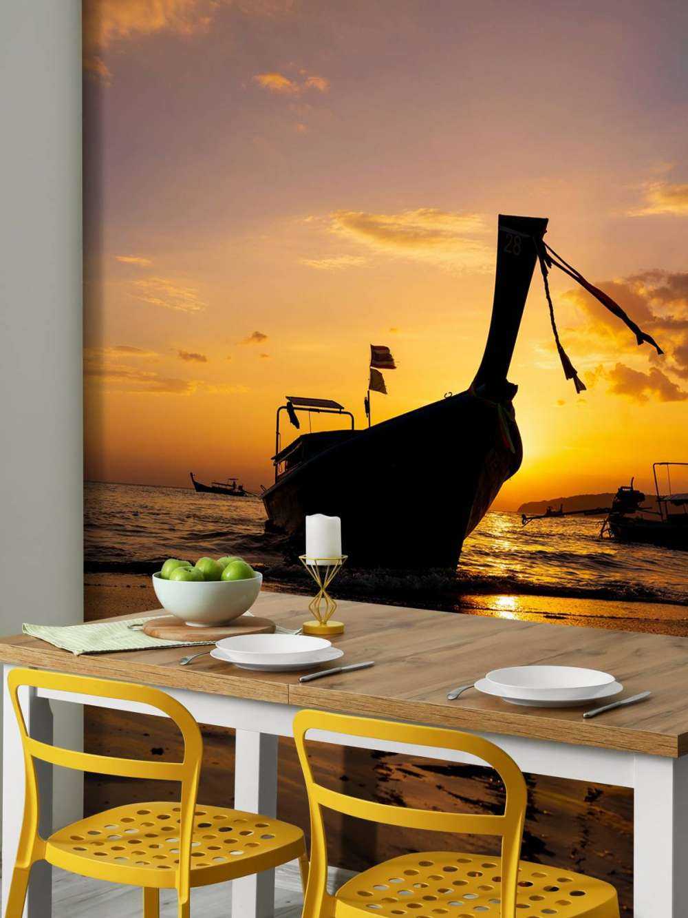 Barca tradizionale a coda lunga