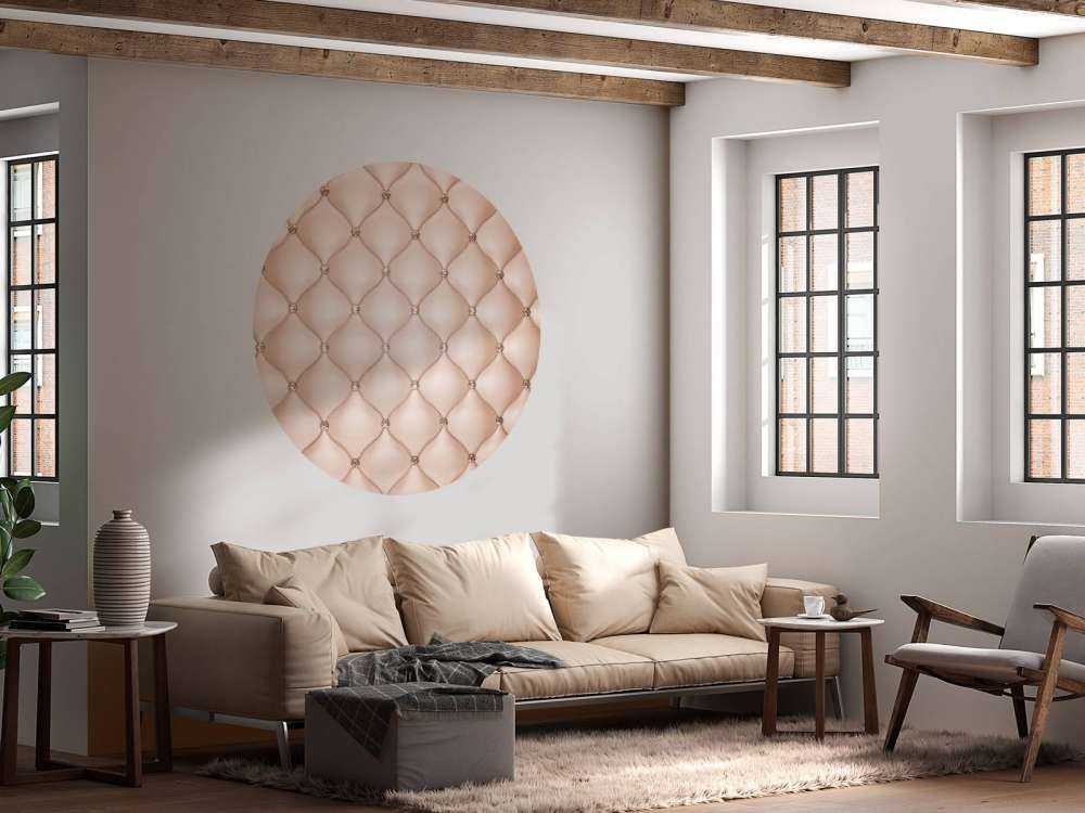Pared con collage rosa chic