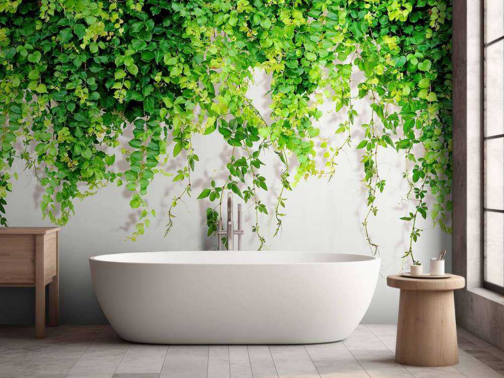 Ramas verdes colgantes