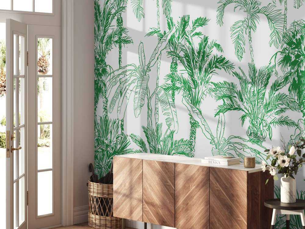 Illustrazione della giungla verde