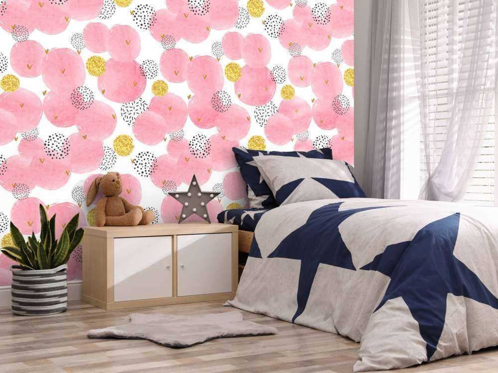 Cerchi rosa e dorati