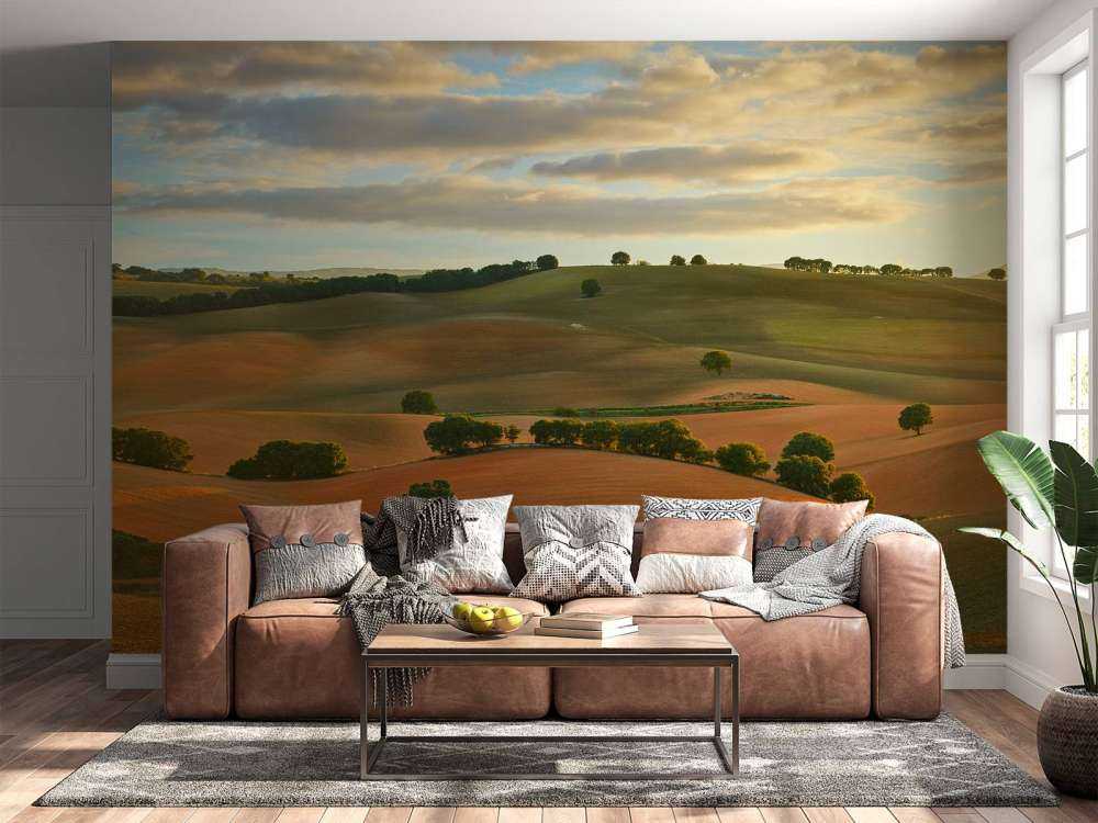 Paesaggio con le montagne