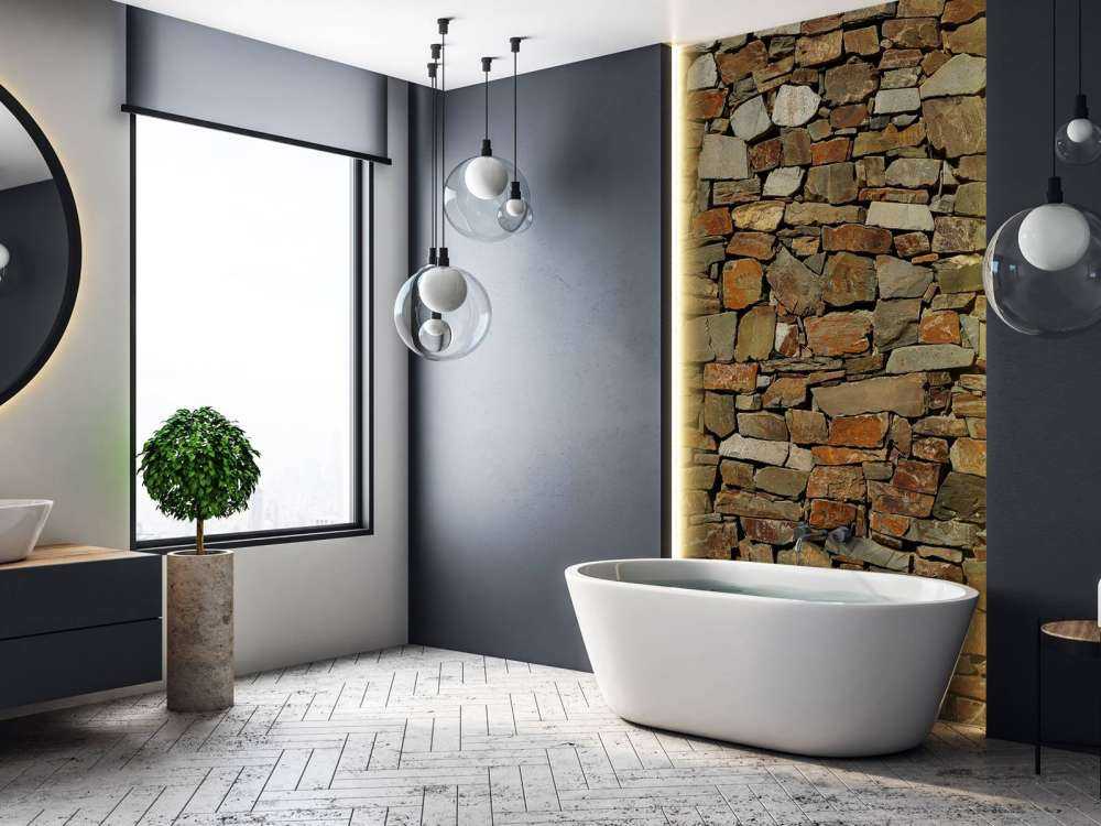 Muro con pietre grandi e piccole