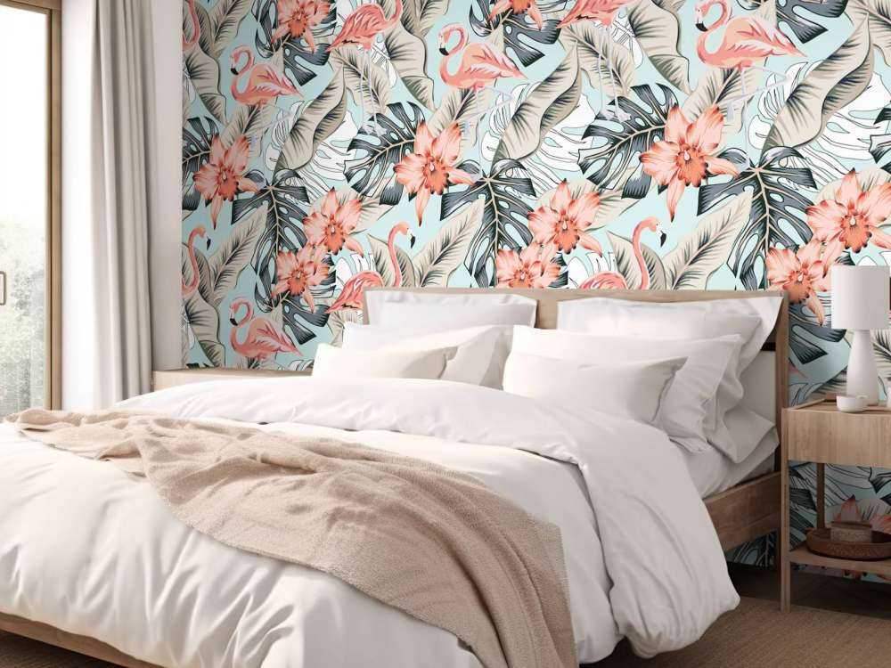 Fenicottero rosa tropicale