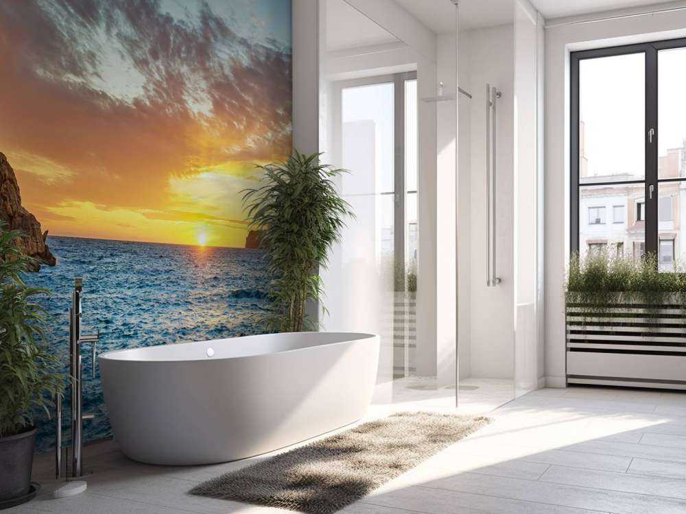 Tramonto su un'isola