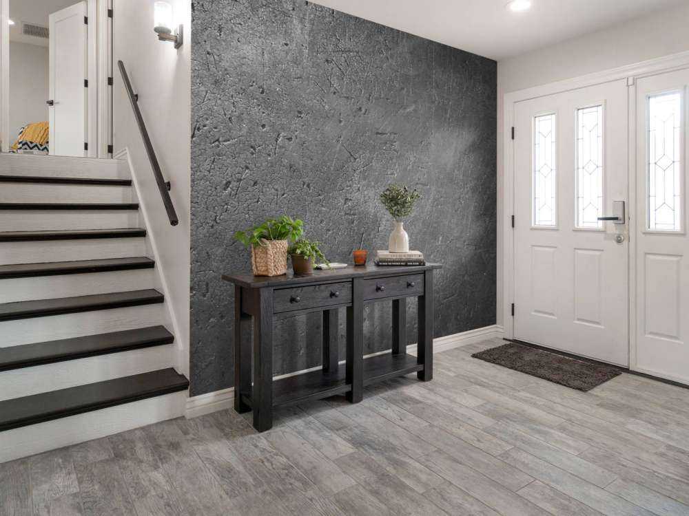 Parete in calcestruzzo grigio