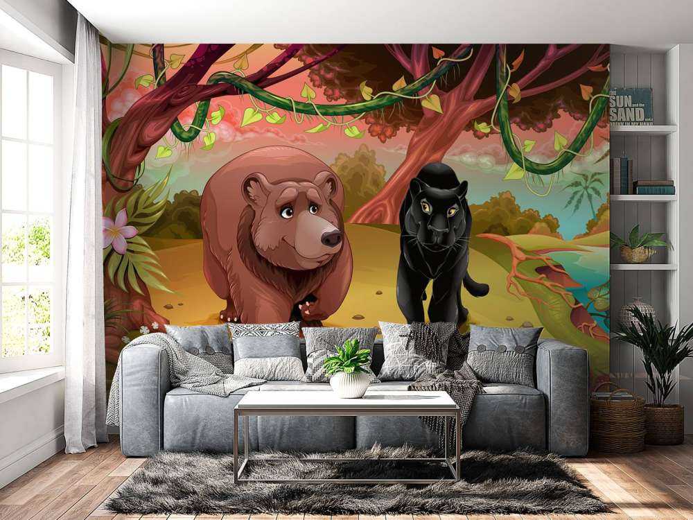 Animali amichevoli della giungla