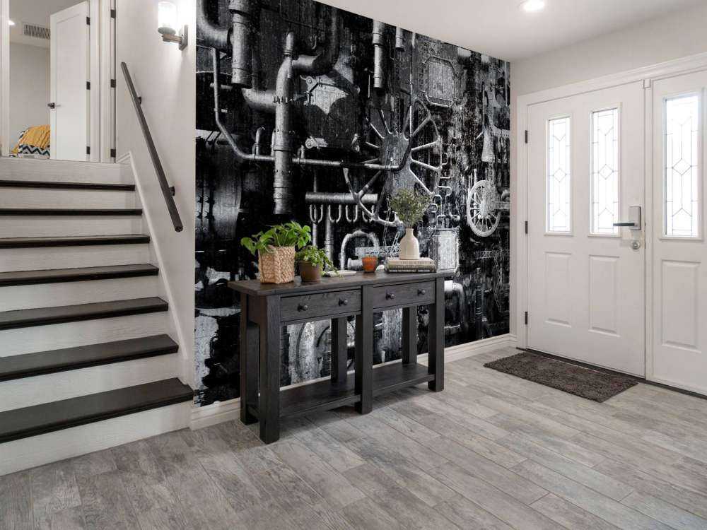 Vecchia sala macchine di un treno