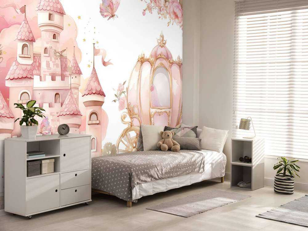 Castello delle favole e carrozza di rose