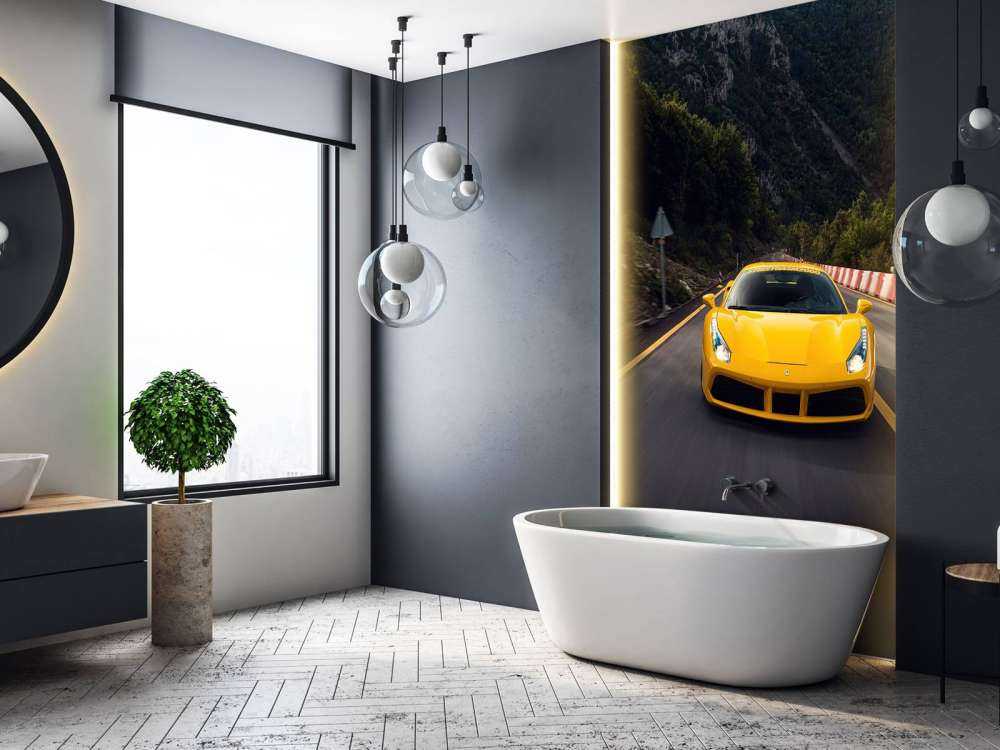 Velocità attraverso i passi montani verdi