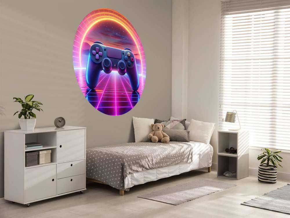 Retro Neon Gamewereld