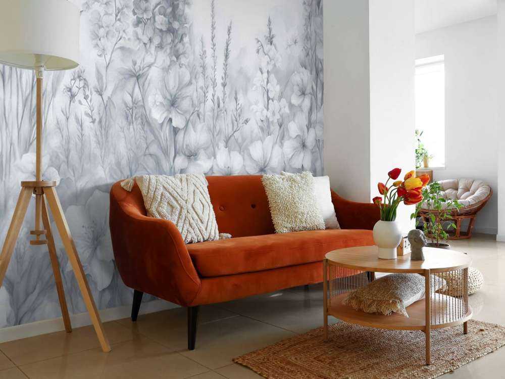 Giardino inglese tenero - blu