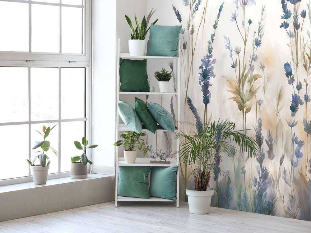 Lavanda Radura Senza Giunte Blu Chiaro