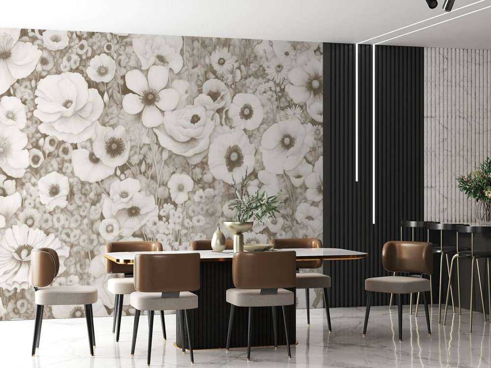 Racconto di Papavero Monocromo Giallo