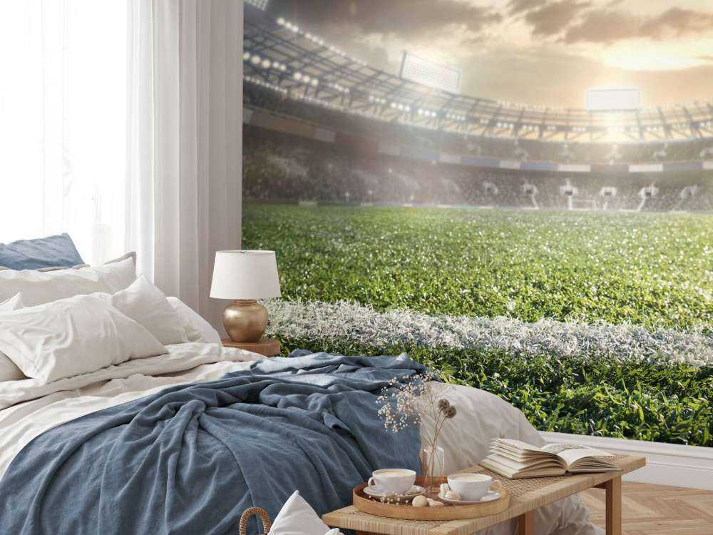 Stadio con erba artificiale