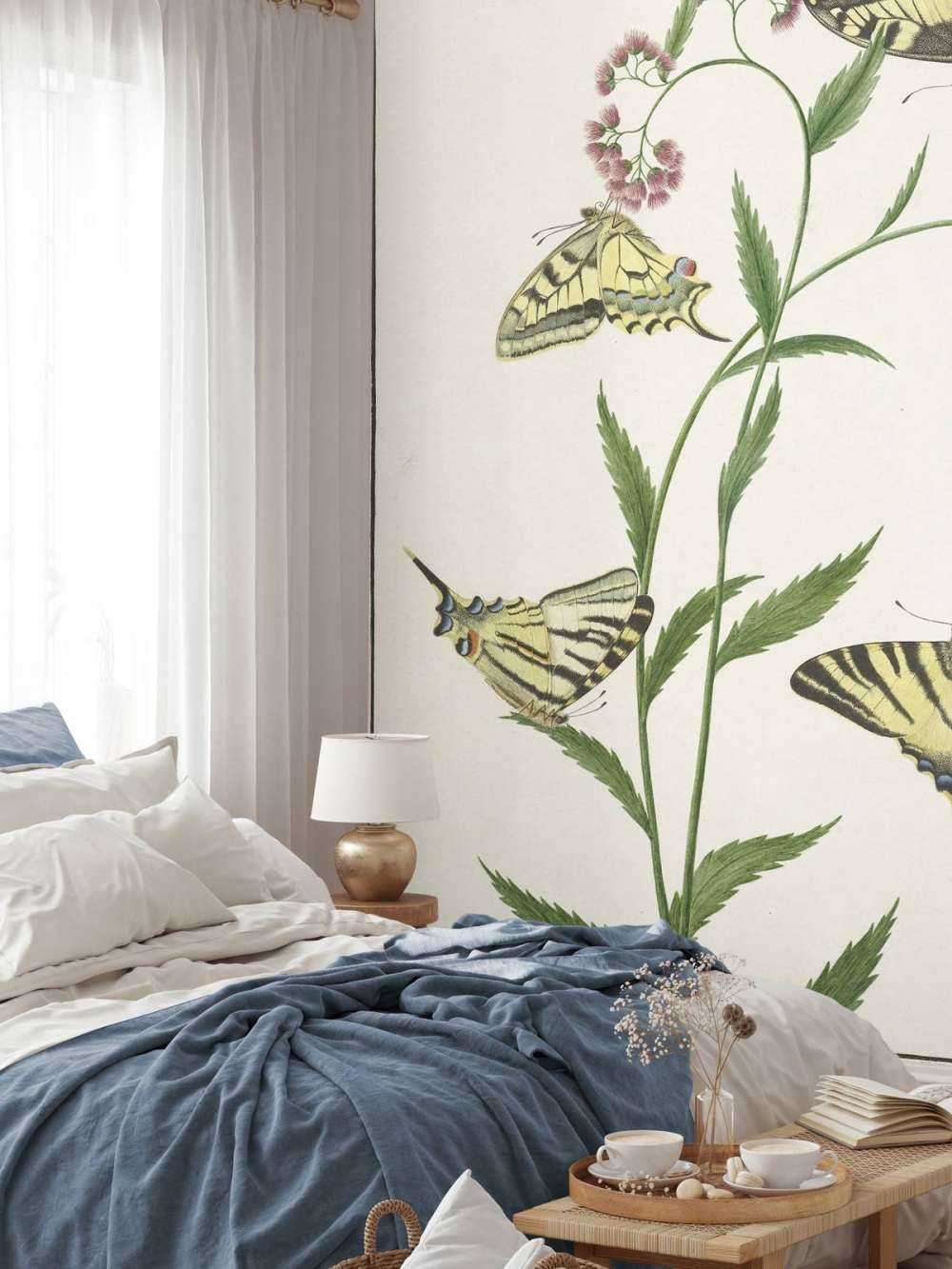 Quattro farfalle sui fiori, Paulus Knogh