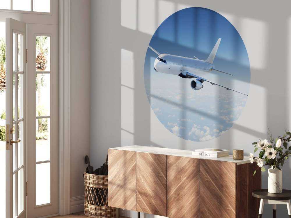 Aereo sopra le nuvole