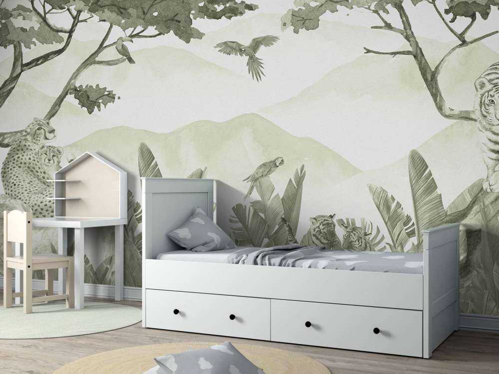 Predatori della giungla in verde