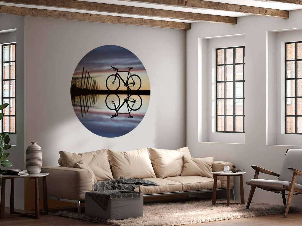 Bicicletta da corsa al tramonto