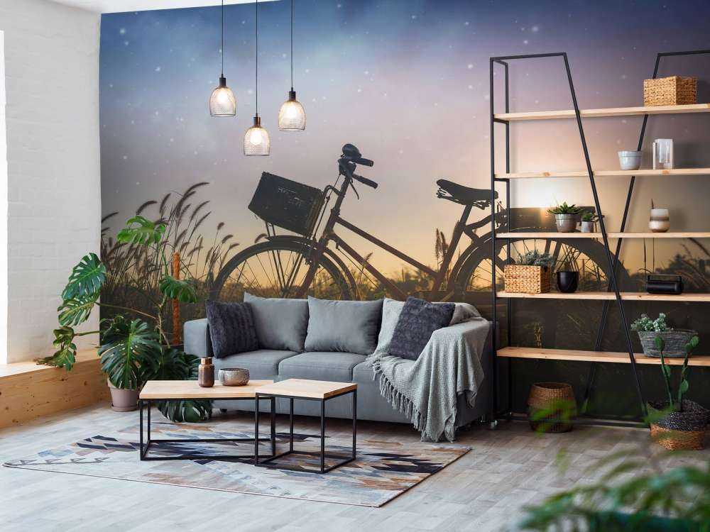 Silhouette di una bicicletta