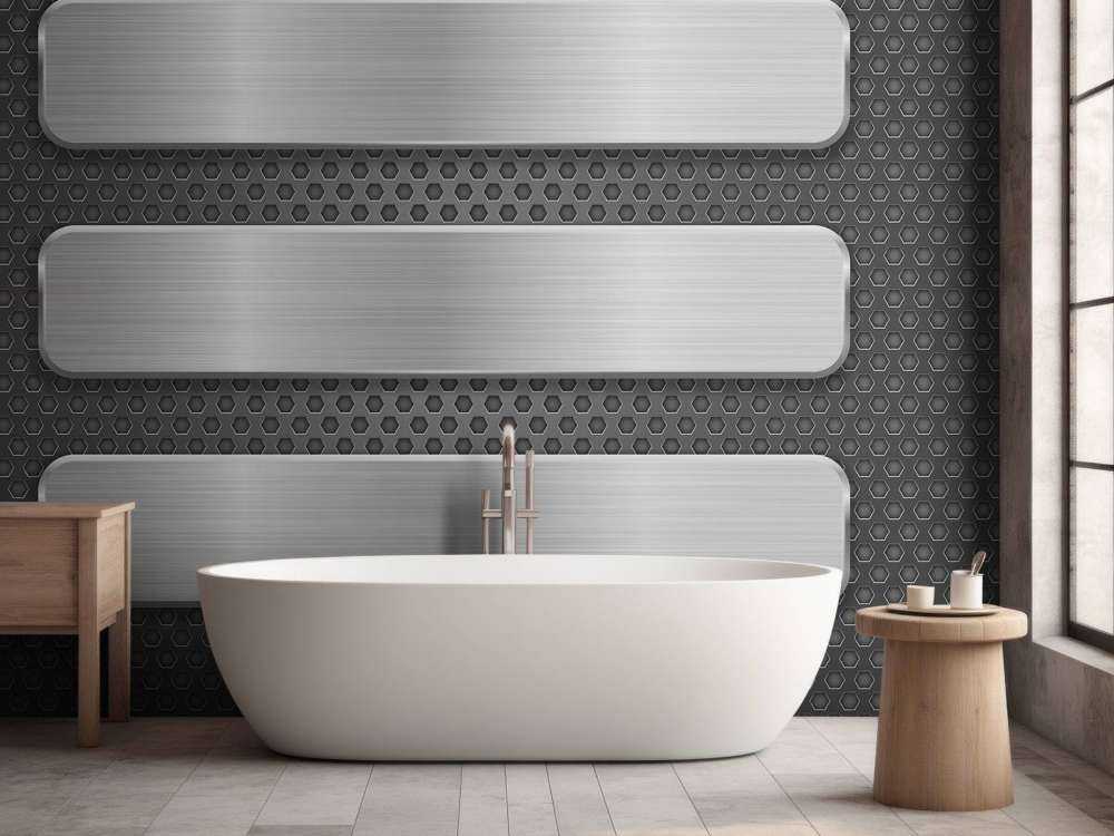 Sfondo metallico con piastre