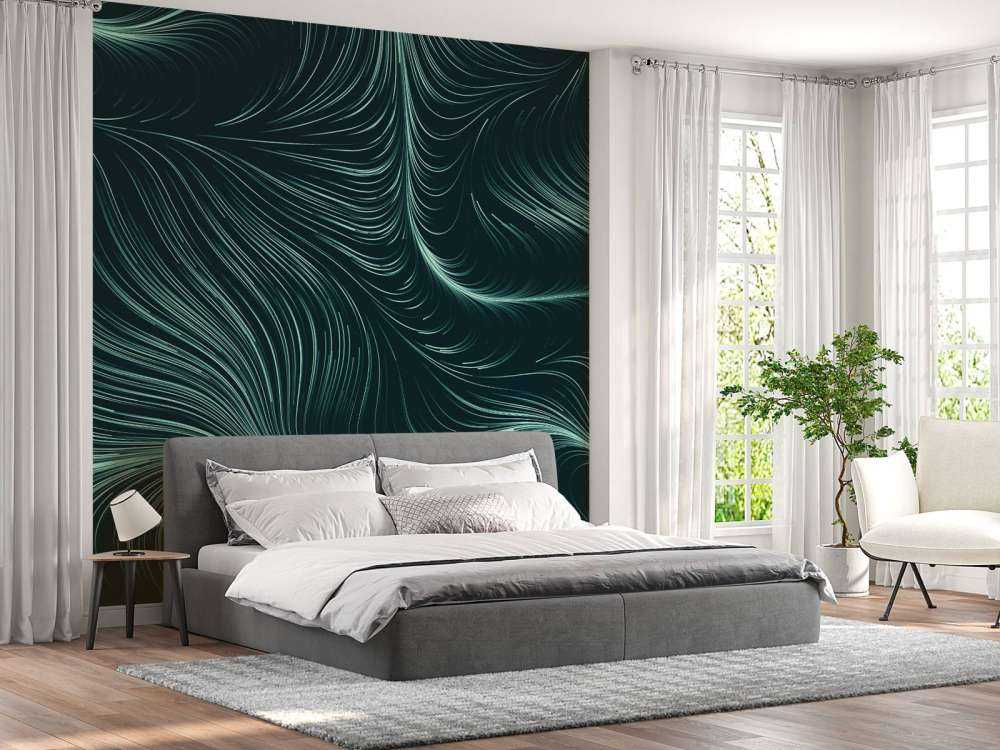 Linee illuminate di verde