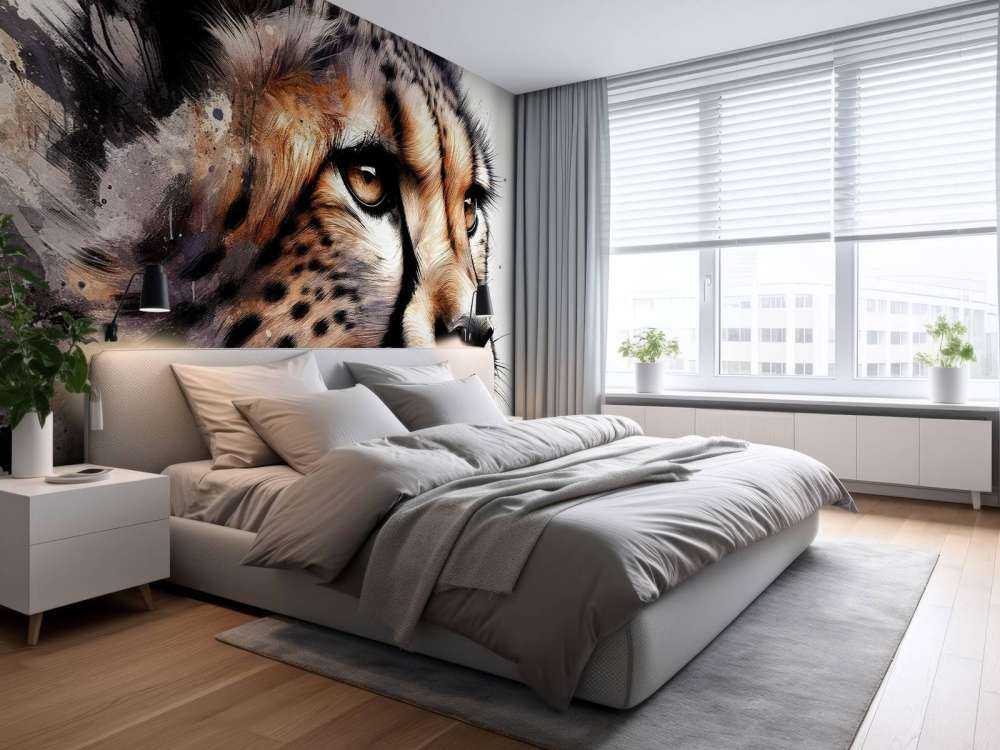 Cheetah ad acquerello