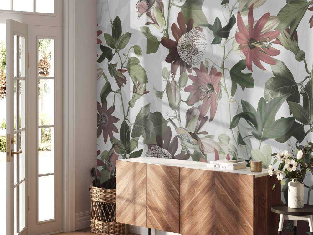 Sette Uccelli in Foliaggio Incantato - Avorio