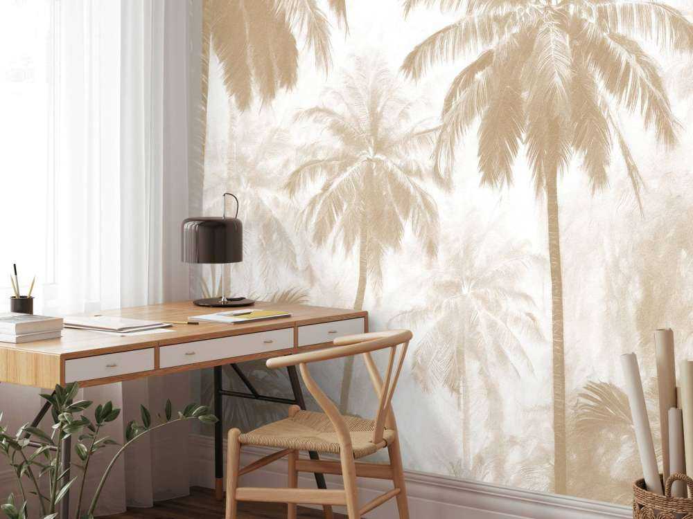 Foresta di Palme Nebbiosa, taupe